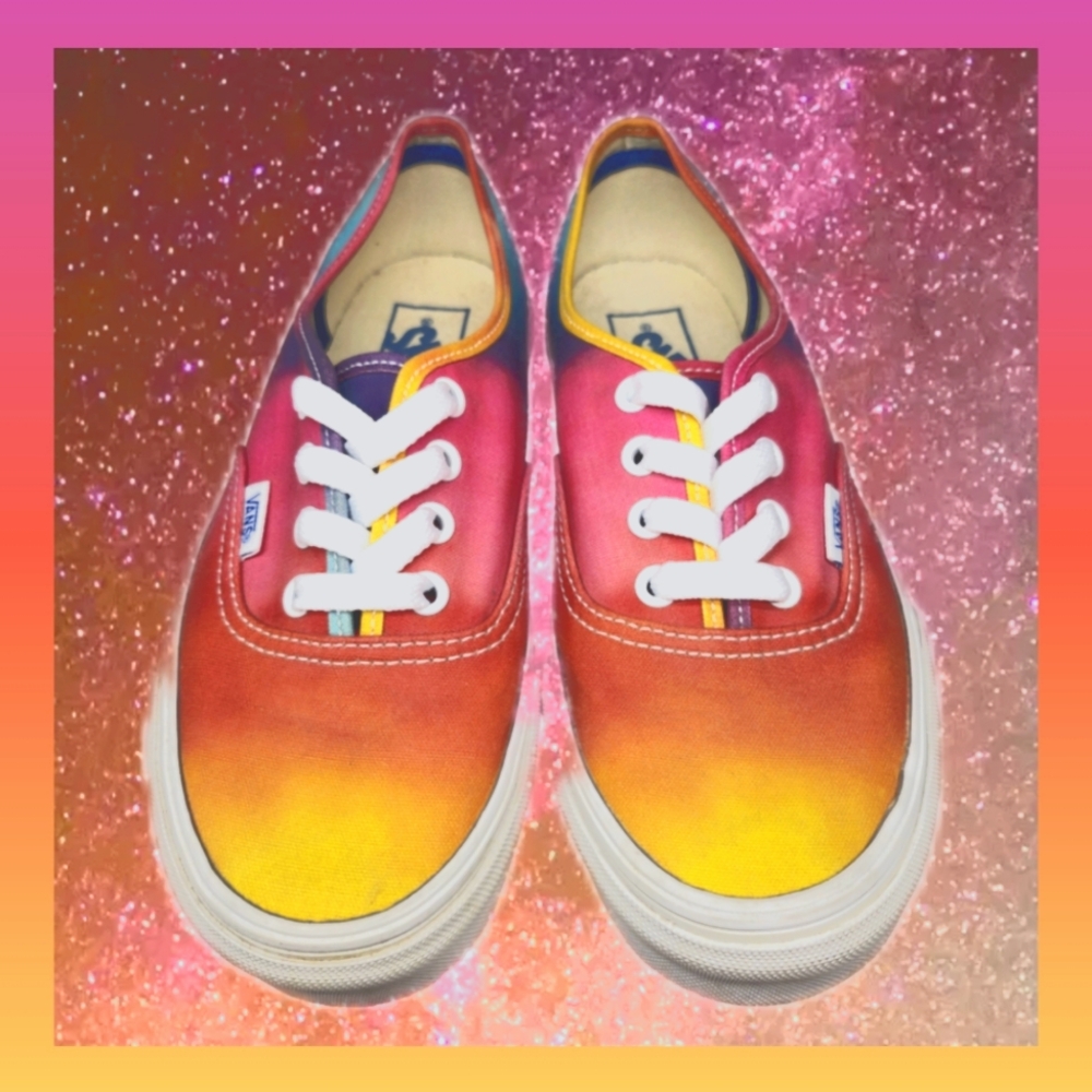 Vans tie dye size 7 womens